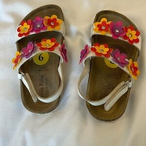 Giulia Palai Girls Floral Velcro Sandals Toddler Girls Size 9